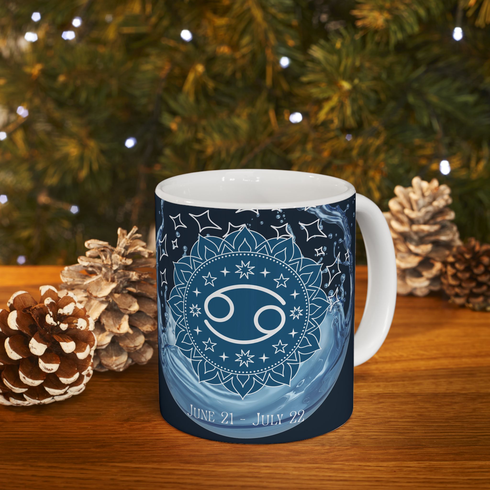 Cancer Zodiac Ceramic Mug — Cancer Zodiac Astrology Coffee Cup (11oz/15oz)