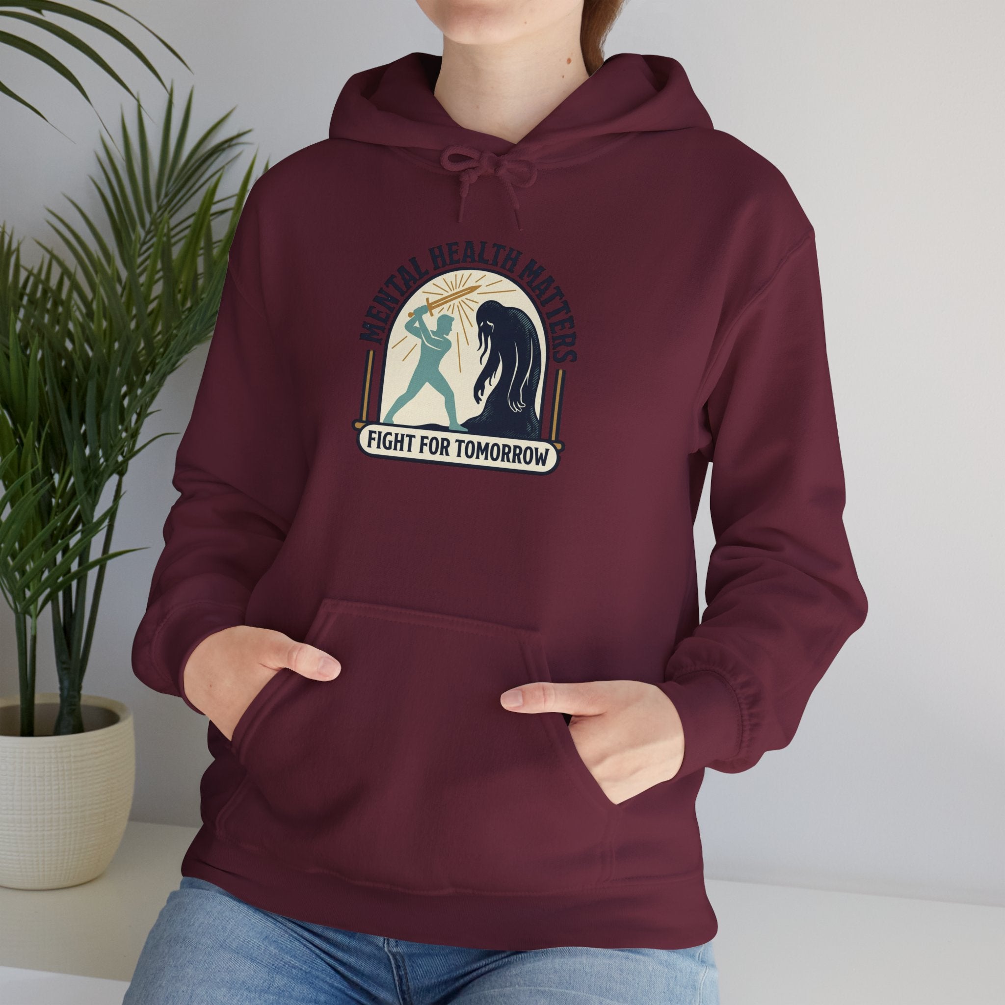 Mental Health Matters Hoodie | Wear Green, Awareness Ribbon, Self-Care