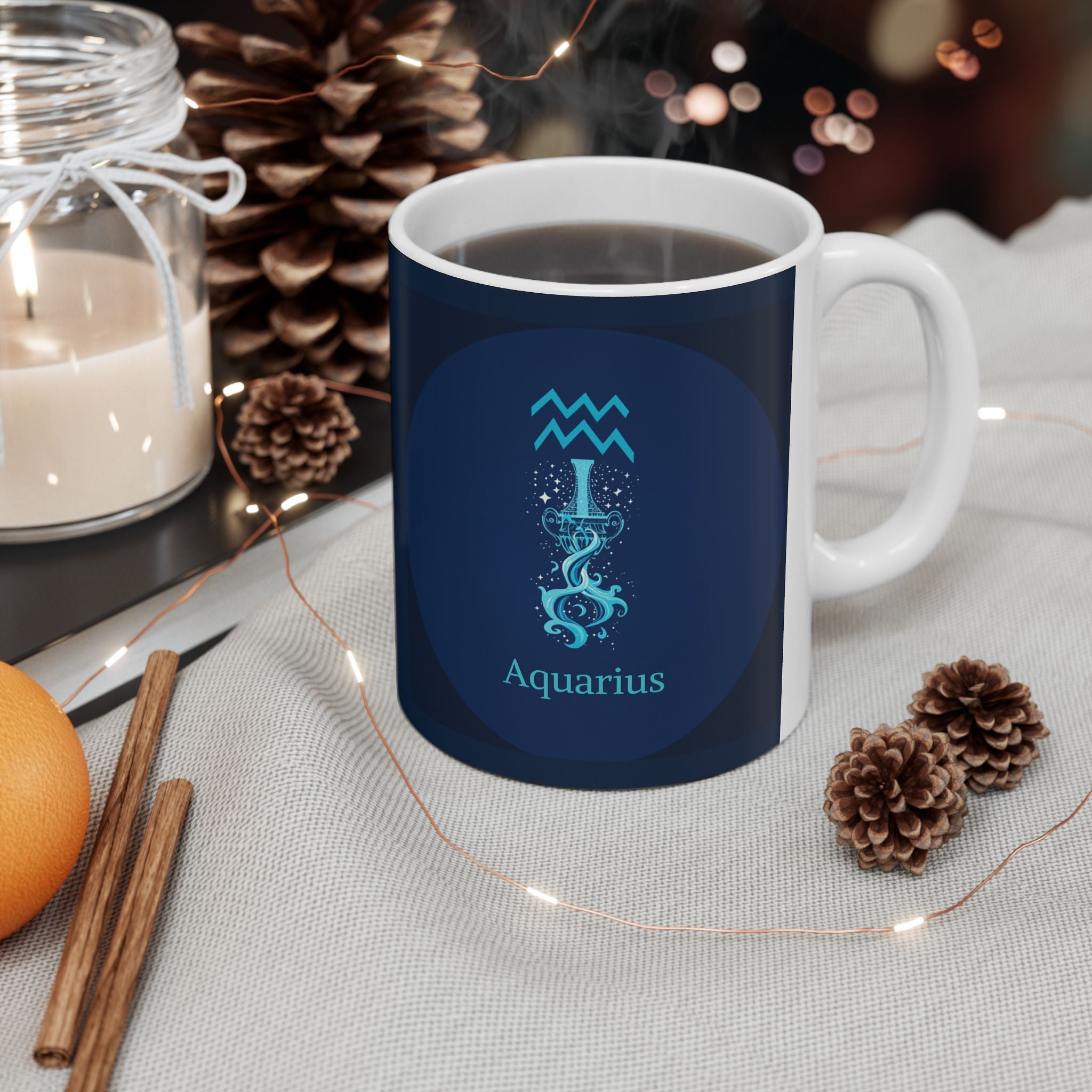 Aquarius Zodiac Ceramic Mug – Zodiac Coffee Cup