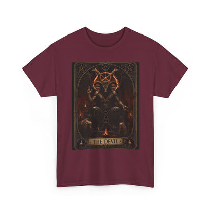 The Devil Tarot T‑Shirt — Occult Gothic Tarot Card Tee