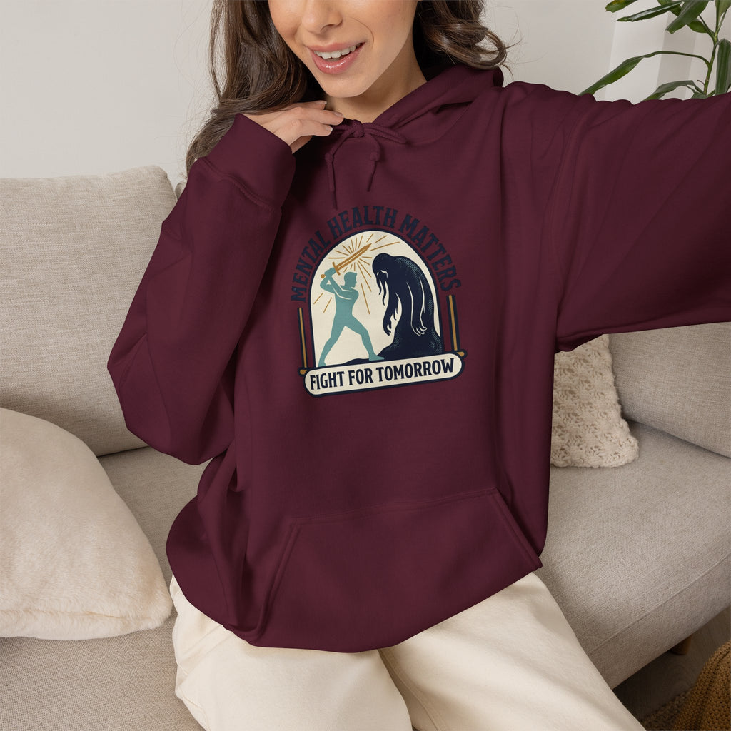 Mental Health Matters Hoodie | Wear Green, Awareness Ribbon, Self-Care