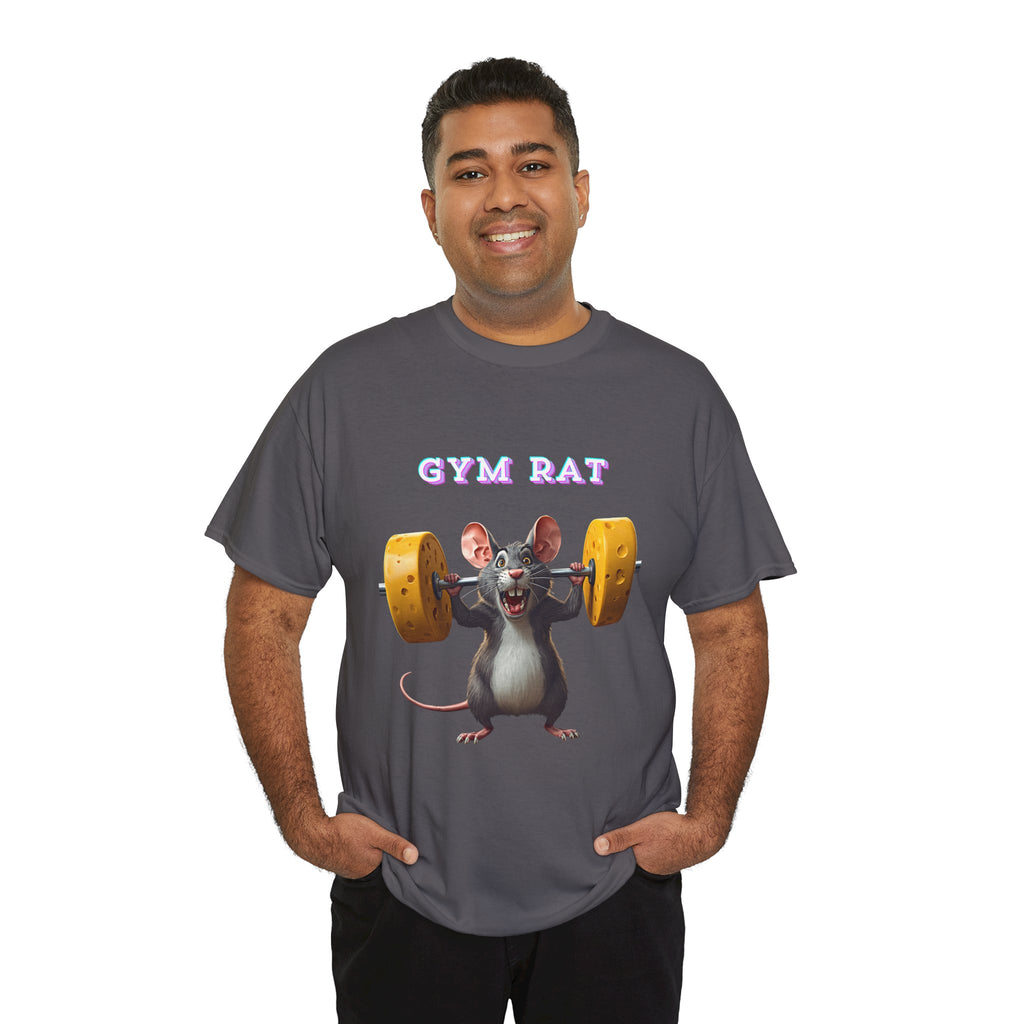Gym Rat T-Shirt — Rat Weightlifting Tee for Fitness Fans