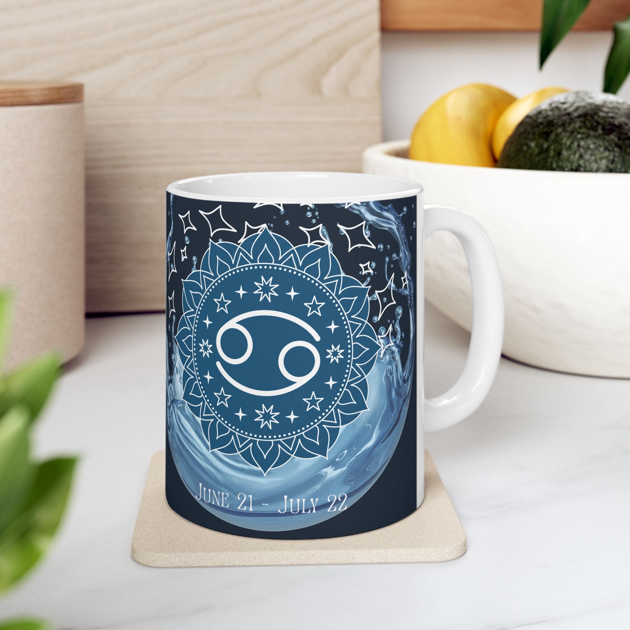 Cancer Zodiac Ceramic Mug — Cancer Zodiac Astrology Coffee Cup (11oz/15oz)