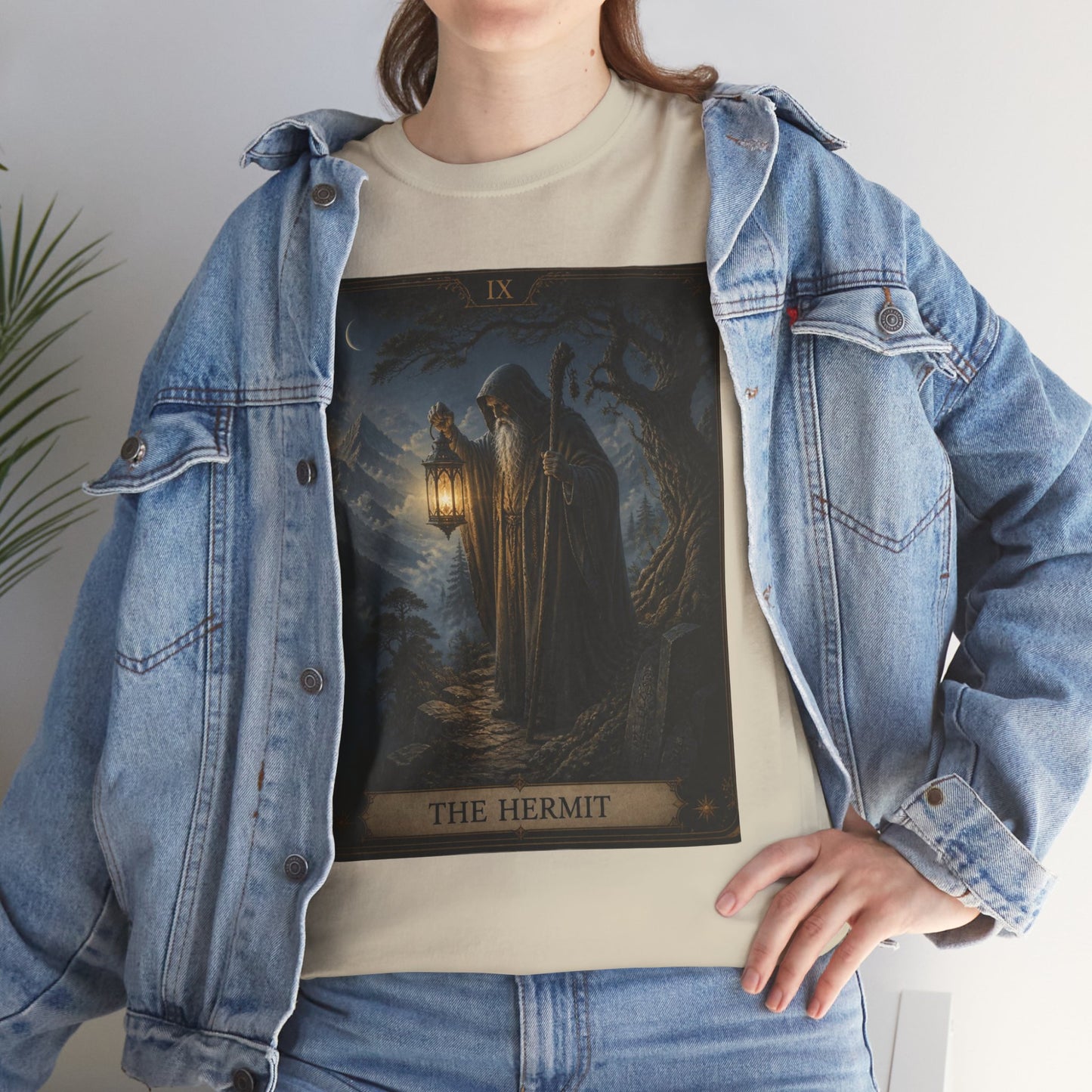 Tarot 'The Hermit' T-Shirt – Mystic Lantern Card Tee