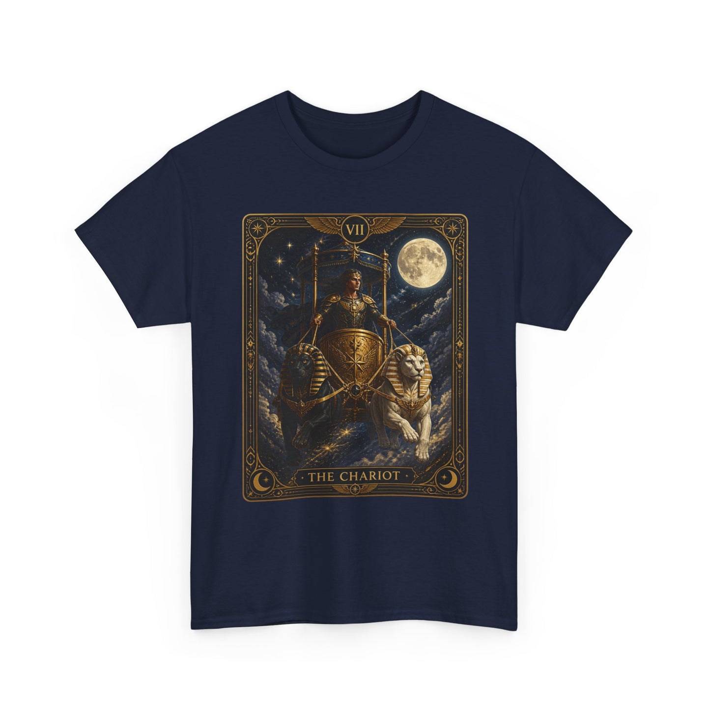 The Chariot Tarot T-Shirt — Vintage Occult Illustration Tee