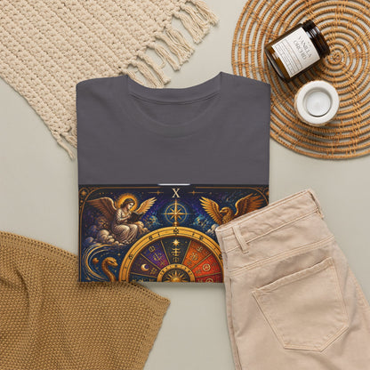 Wheel of Fortune Tarot T-Shirt — Mystical Astrology Card Tee