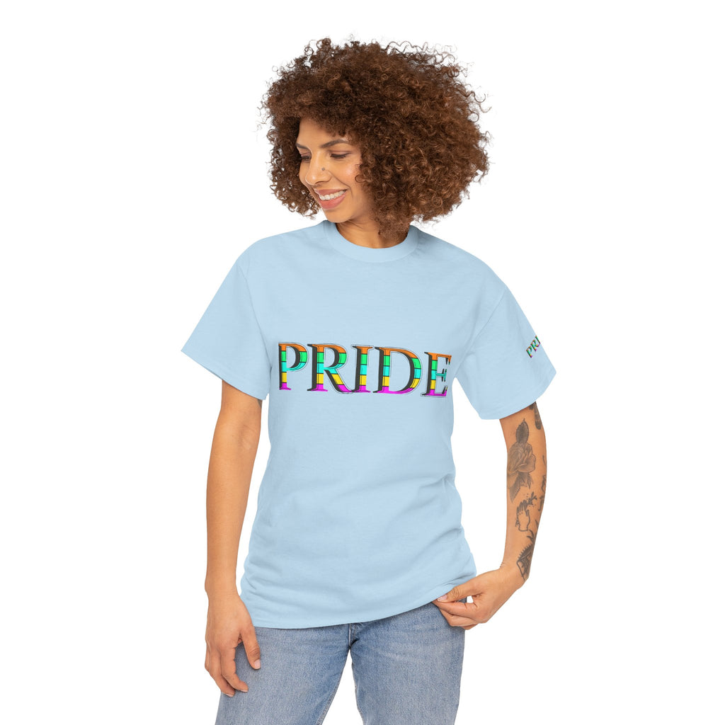 Pride Rainbow Text Tee | LGBTQ+ Pride Shirt