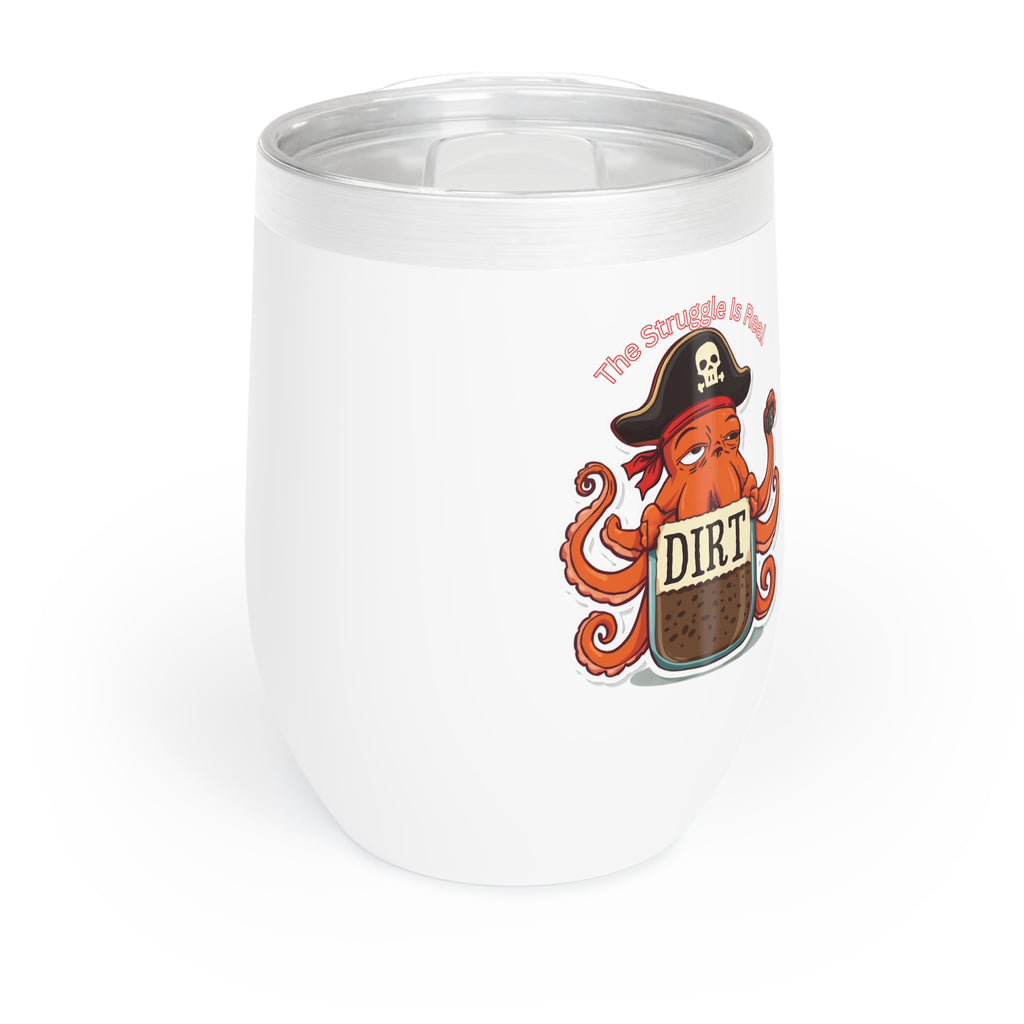 Pirate Octopus Chill Wine Tumbler