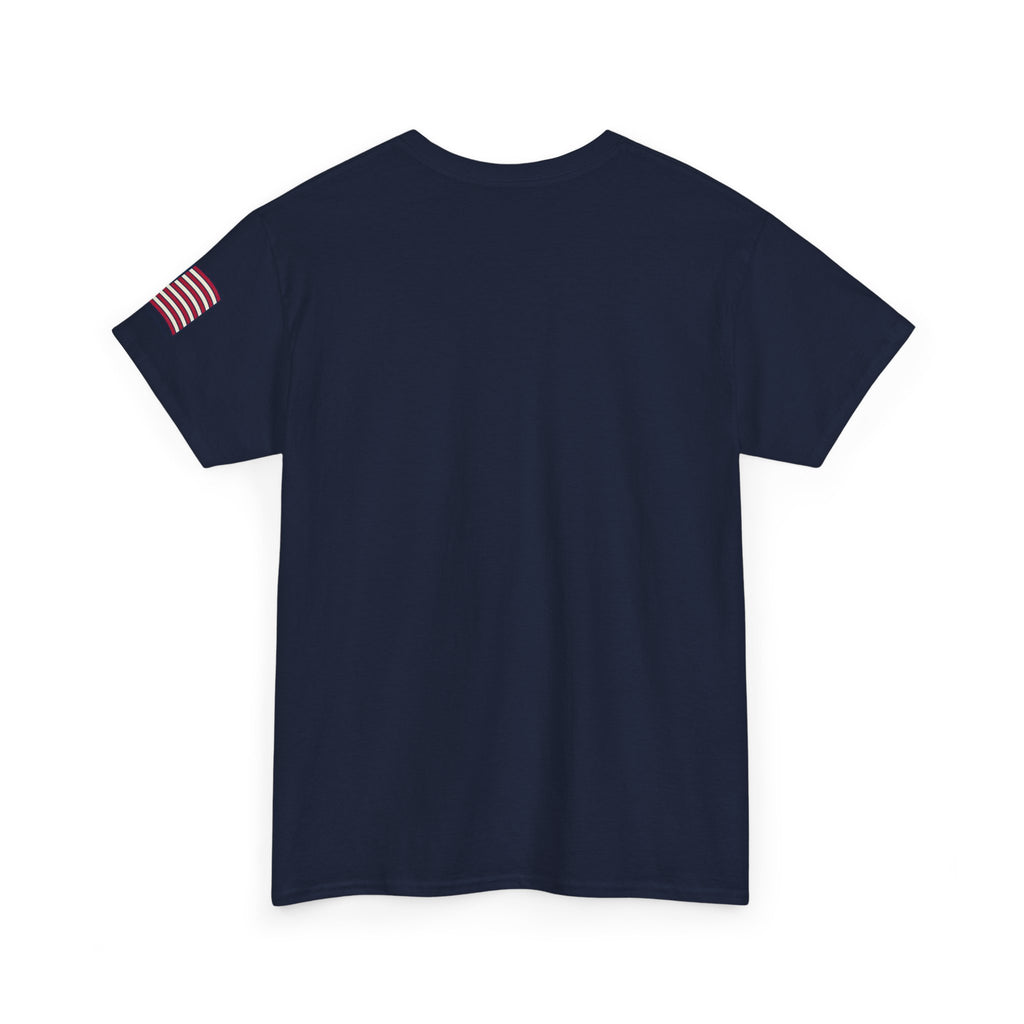 Uncle Sam pointing with American flag background Tee | Your Leaders Are Liars design
