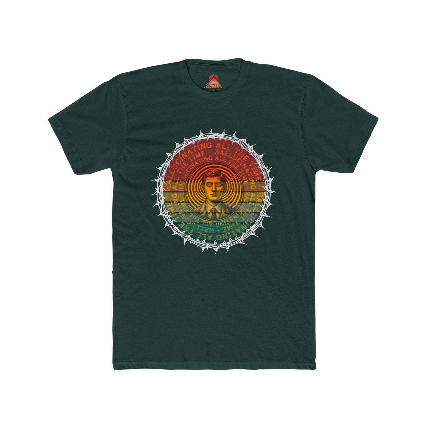 Vintage Buddha Mandala T-Shirt | Retro Rainbow Spiritual Tee