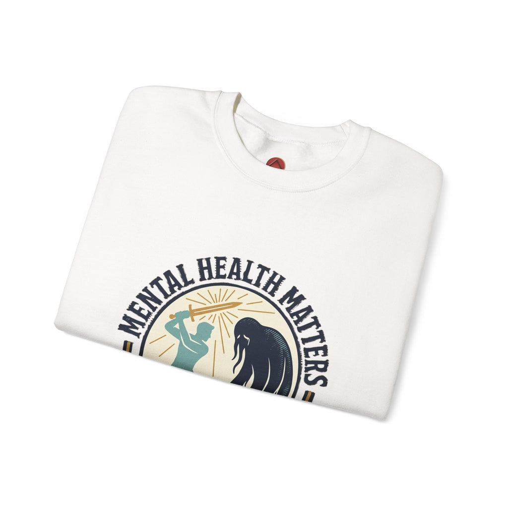 Mental Health Matters Crewneck Sweatshirt | wear green, awareness ribbon