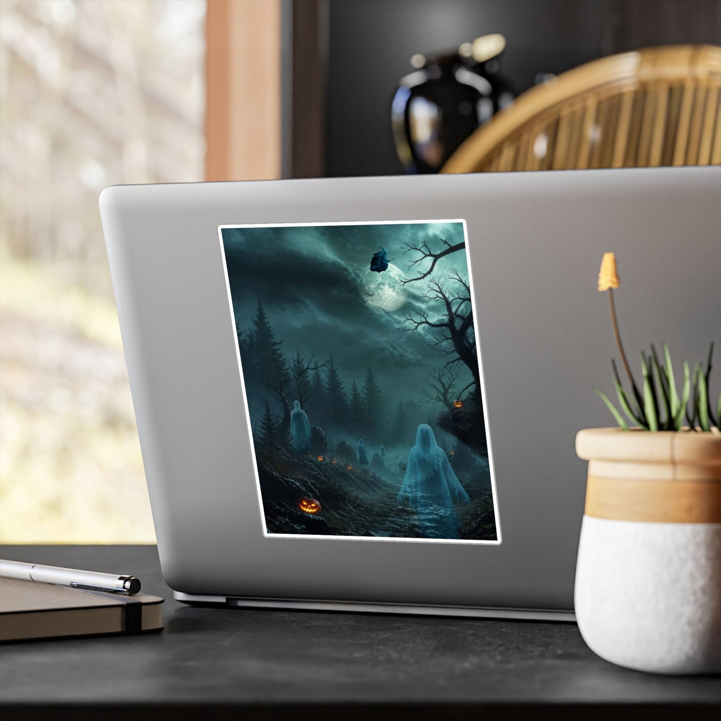 Haunted Night Kiss-Cut Vinyl Decal