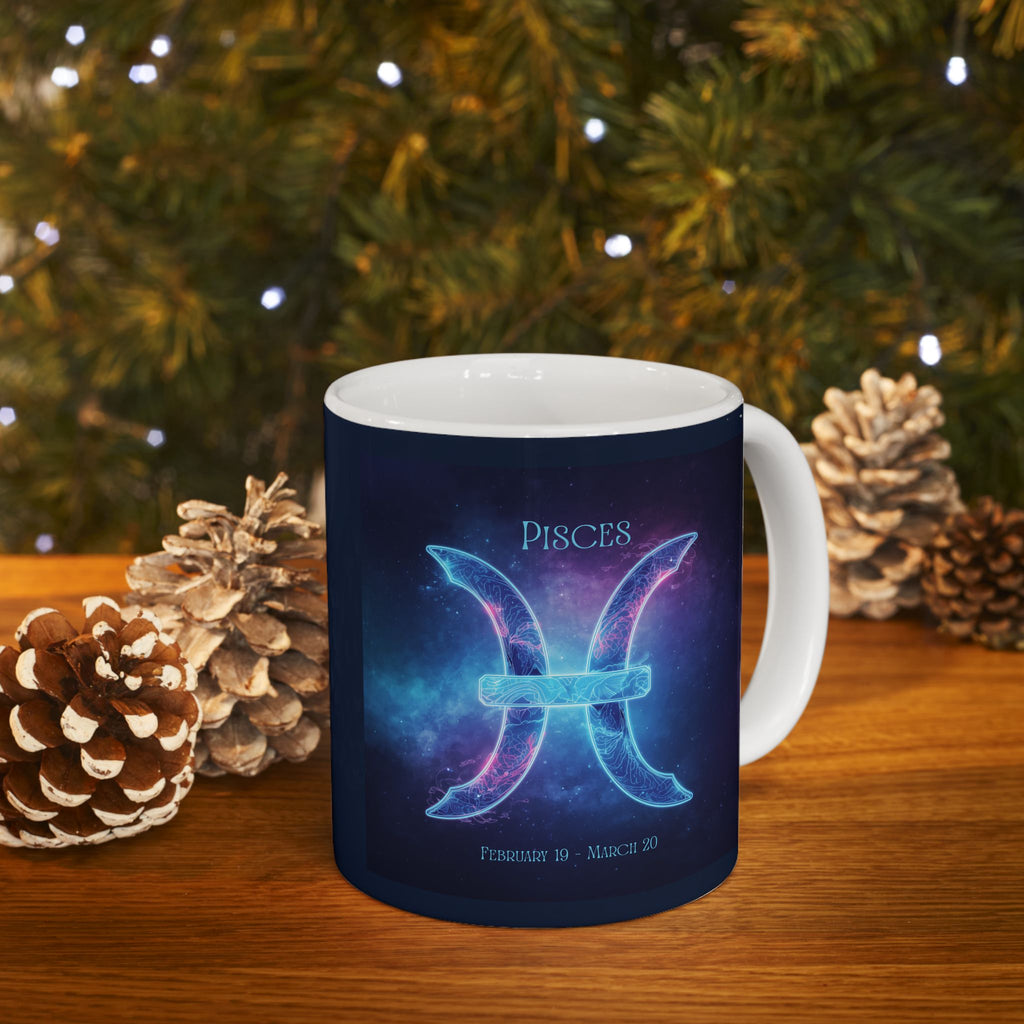Pisces Zodiac Ceramic Mug — Pisces Zodiac 11oz/15oz