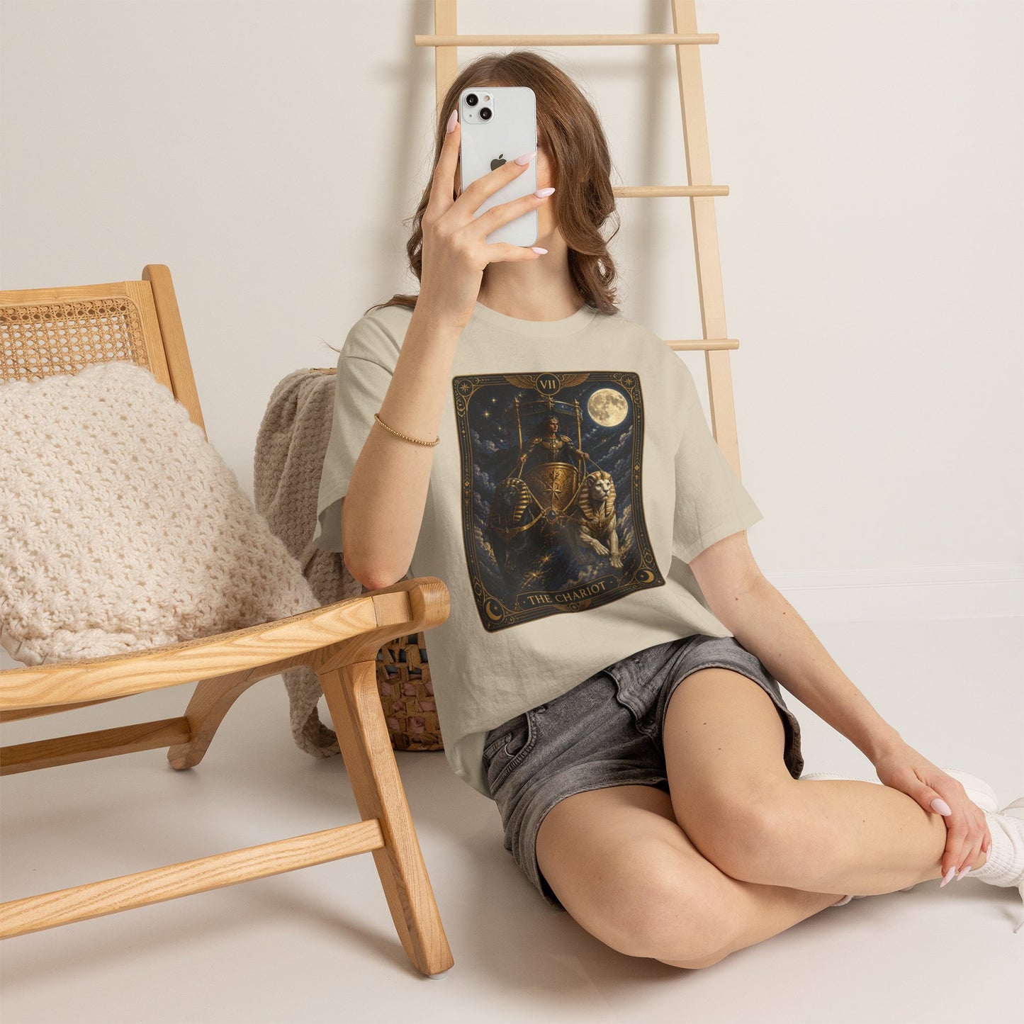The Chariot Tarot T-Shirt — Vintage Occult Illustration Tee