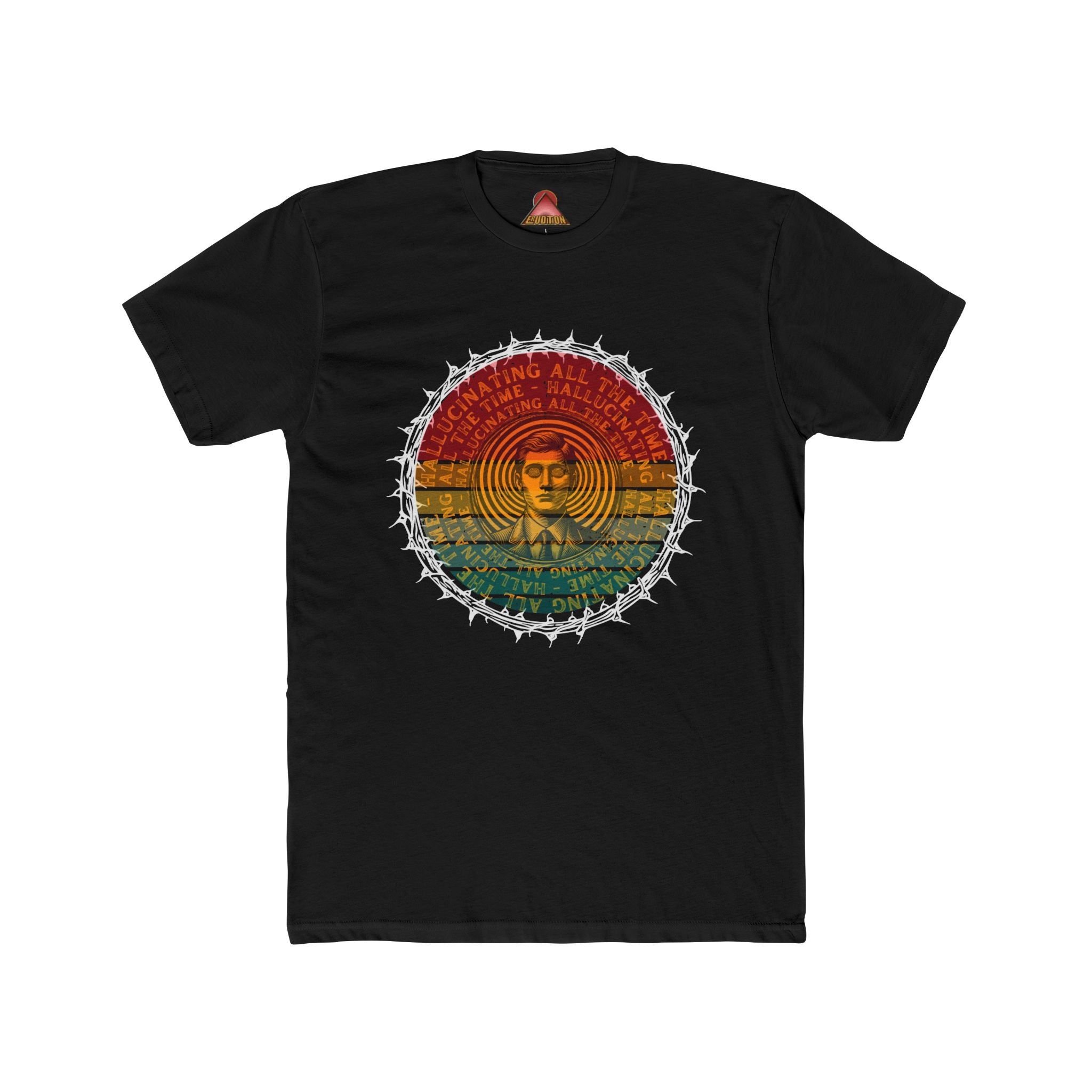Vintage Buddha Mandala T-Shirt | Retro Rainbow Spiritual Tee