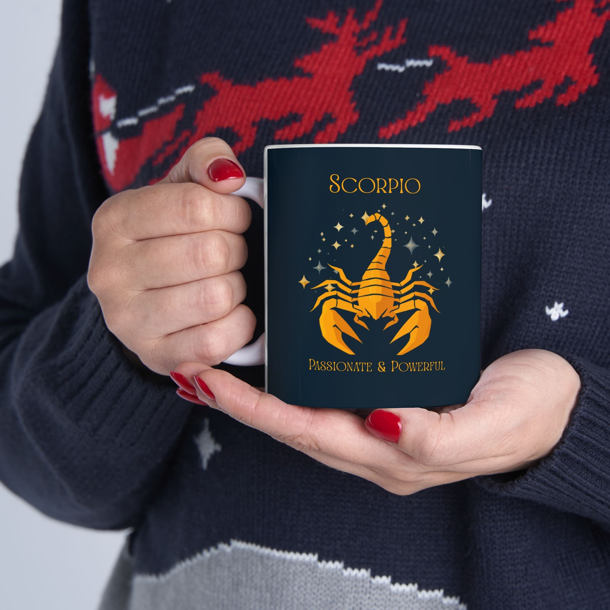 Scorpio Zodiac Ceramic Mug – Scorpio Zodiac Astrology Coffee Cup