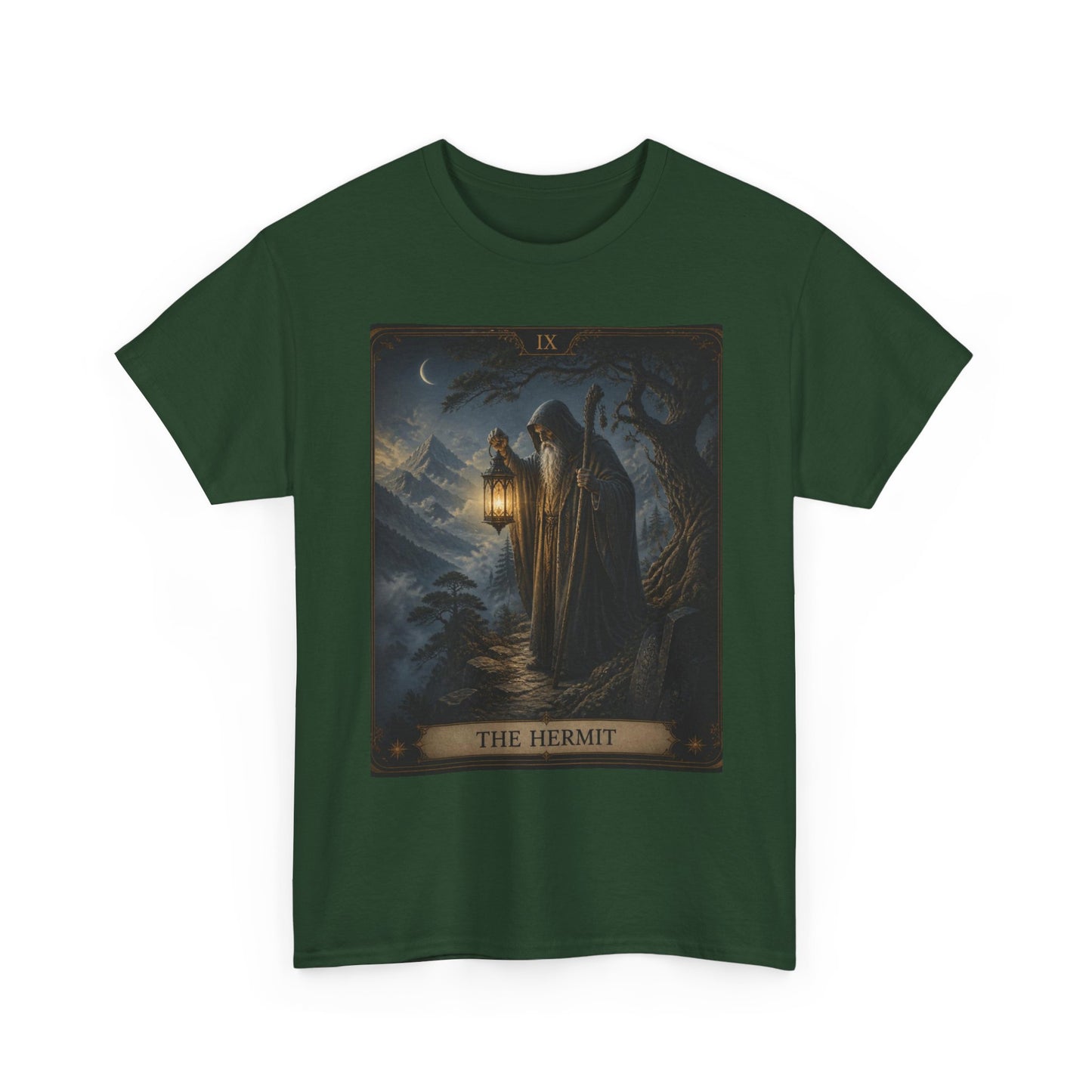 Tarot 'The Hermit' T-Shirt – Mystic Lantern Card Tee