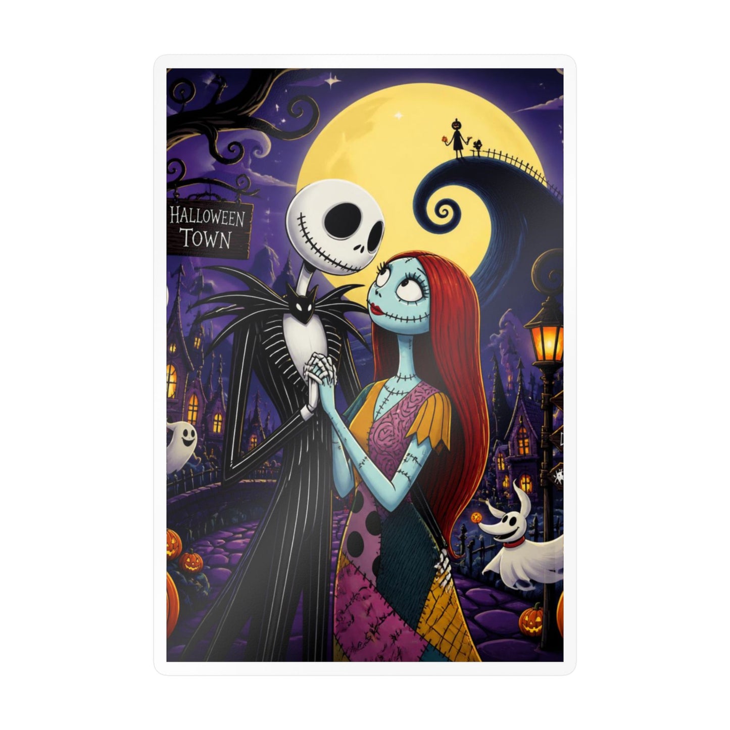 Nightmare Before Christmas Vinyl Decal — Jack & Sally Kiss-Cut Sticker