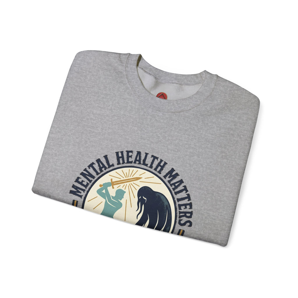Mental Health Matters Crewneck Sweatshirt | wear green, awareness ribbon