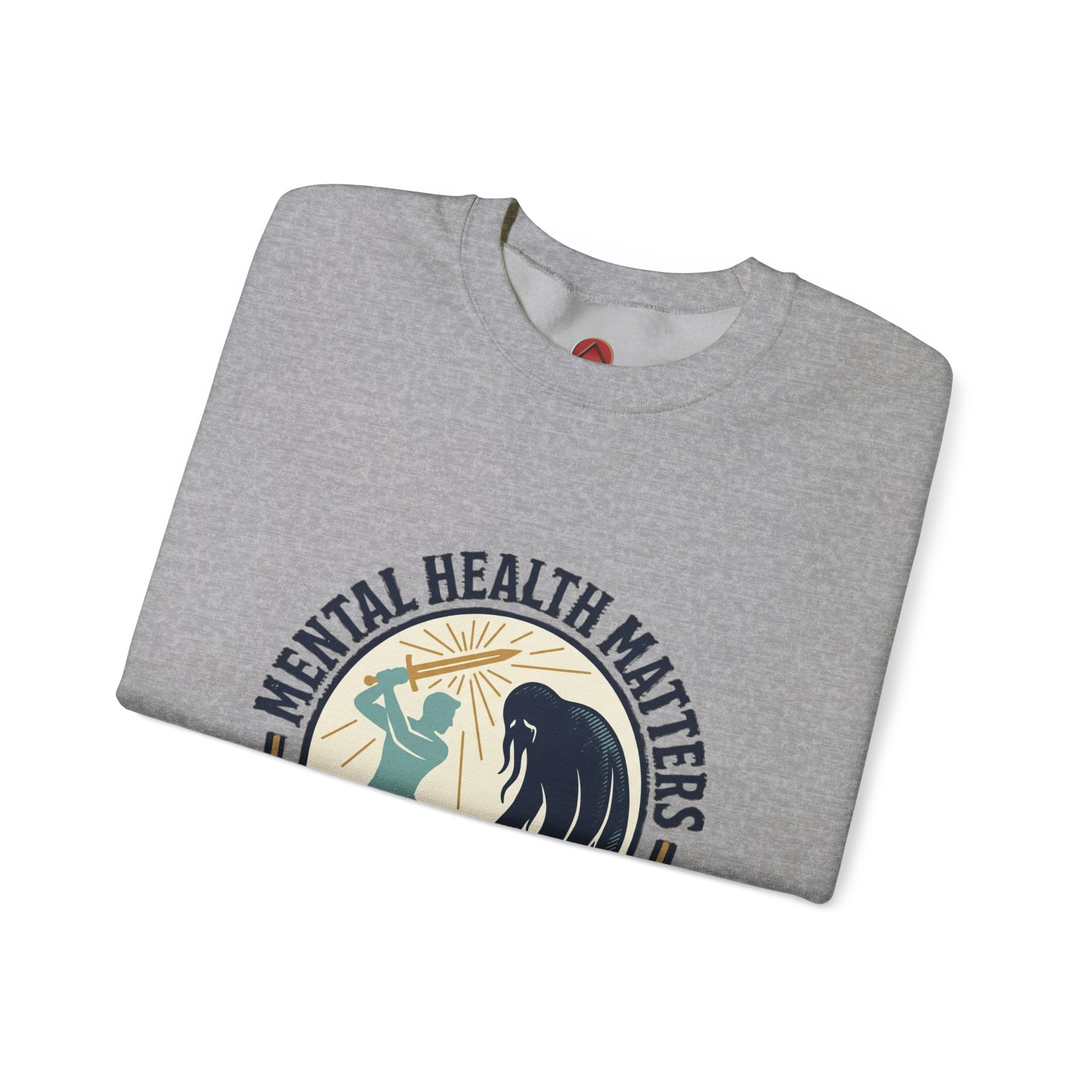 Mental Health Matters Crewneck Sweatshirt | wear green, awareness ribbon