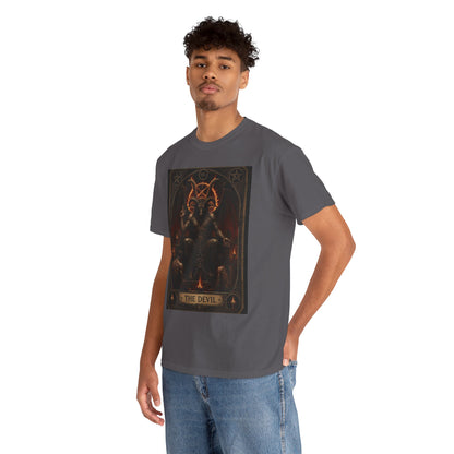 The Devil Tarot T‑Shirt — Occult Gothic Tarot Card Tee