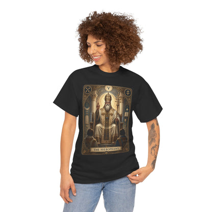 Tarot Hierophant T-Shirt — Spiritual Tarot Card Tee