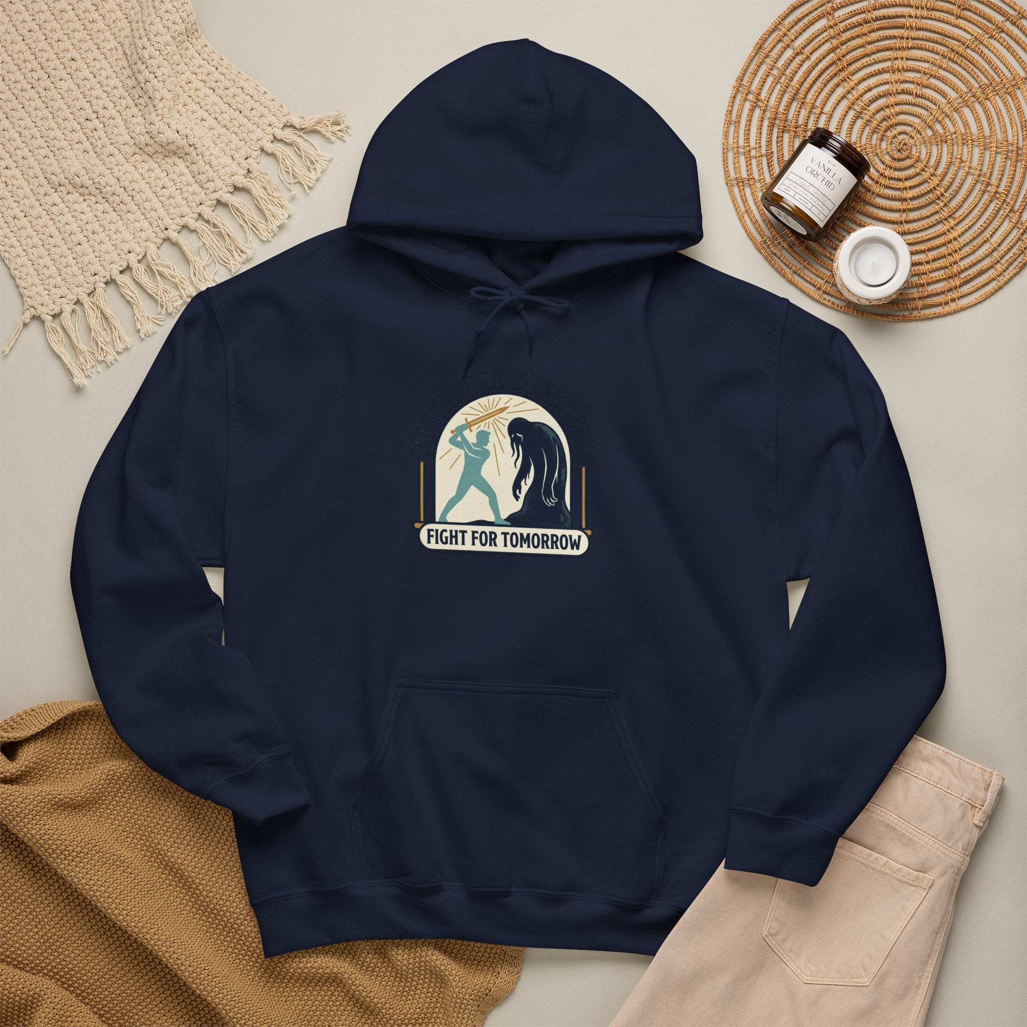 Mental Health Matters Hoodie | Wear Green, Awareness Ribbon, Self-Care