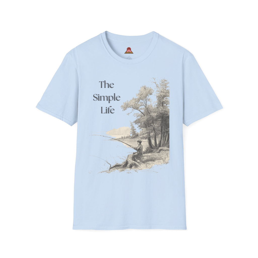 The Simple Life T-Shirt | Rustic Lakeside Landscape, Calm Nature Design