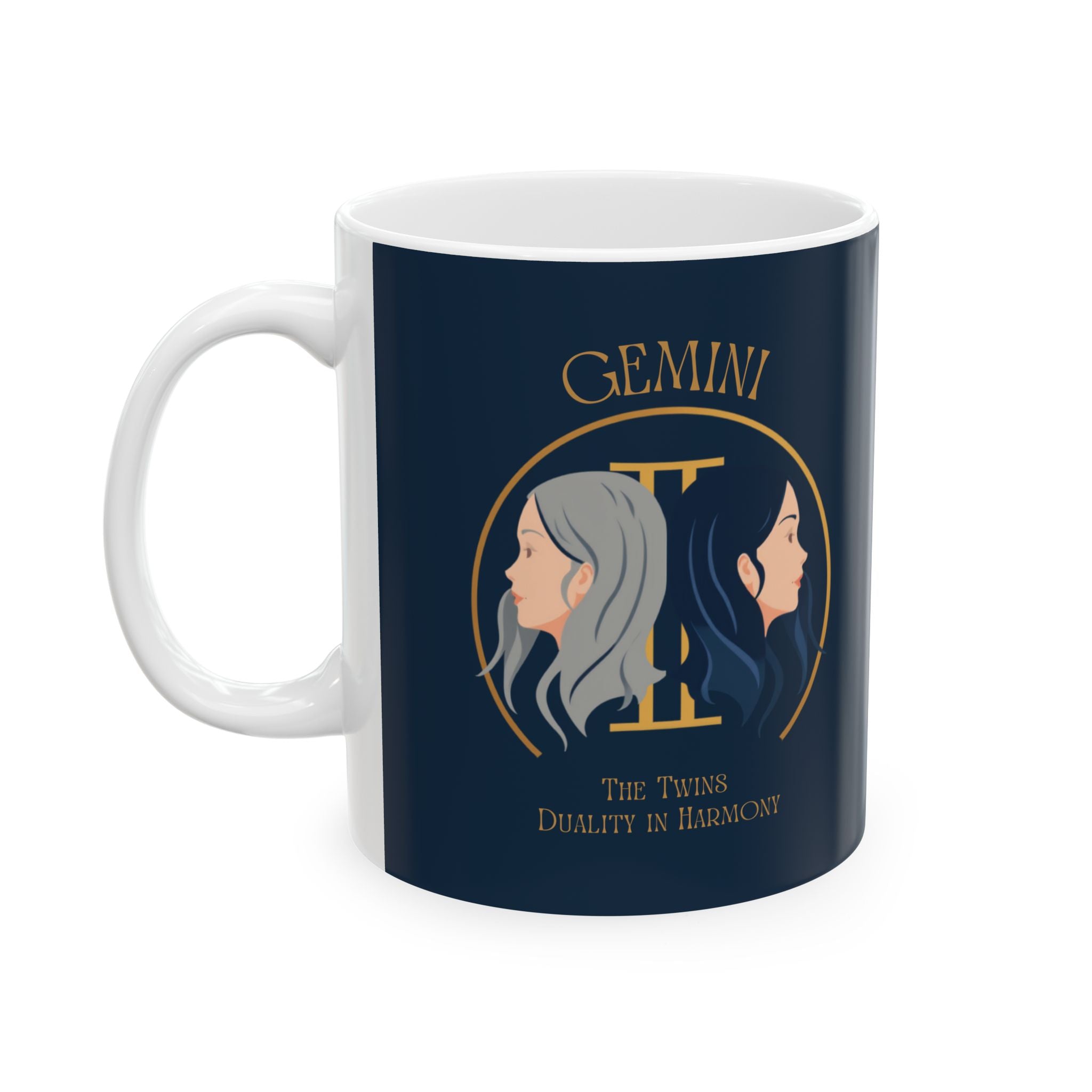 Gemini Constellation Ceramic Mug — Zodiac Astrology Coffee Cup (11oz/15oz)