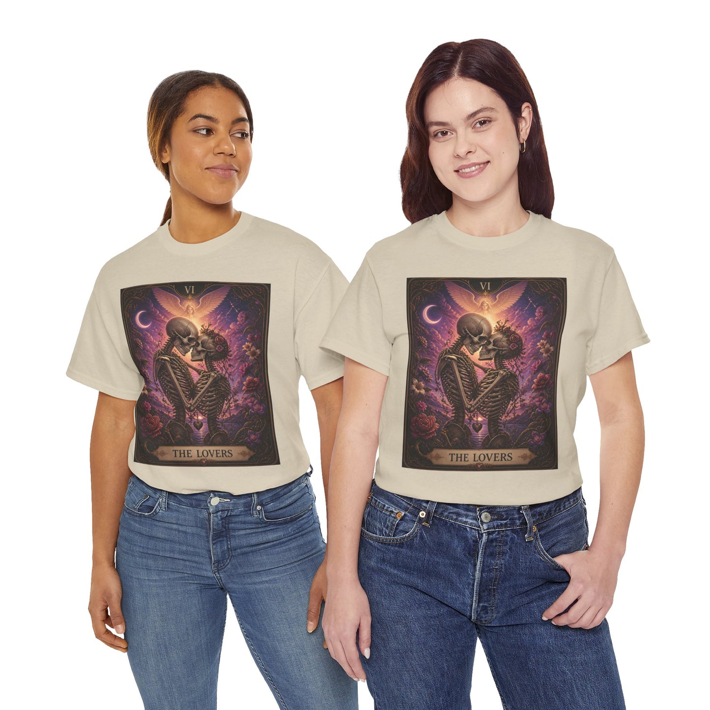 Tarot 'The Lovers' Skeleton Kiss Tee