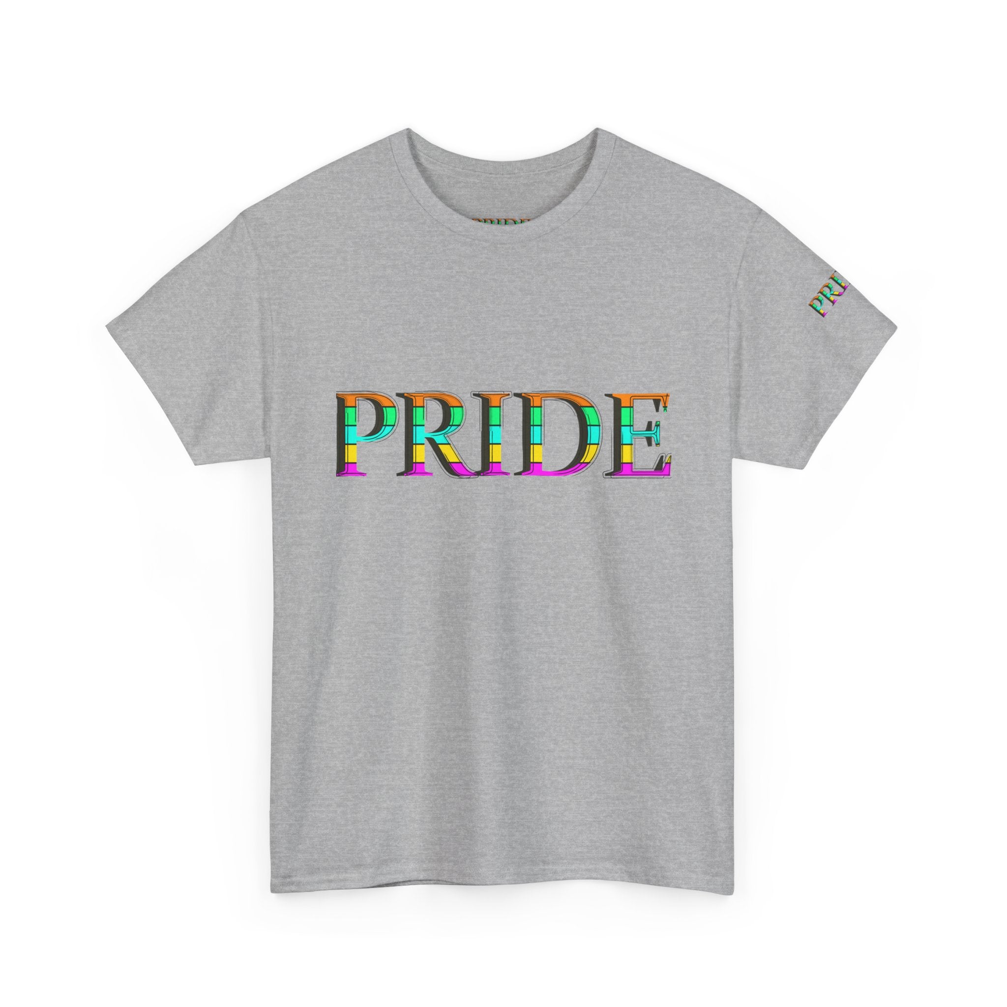 Pride Rainbow Text Tee | LGBTQ+ Pride Shirt