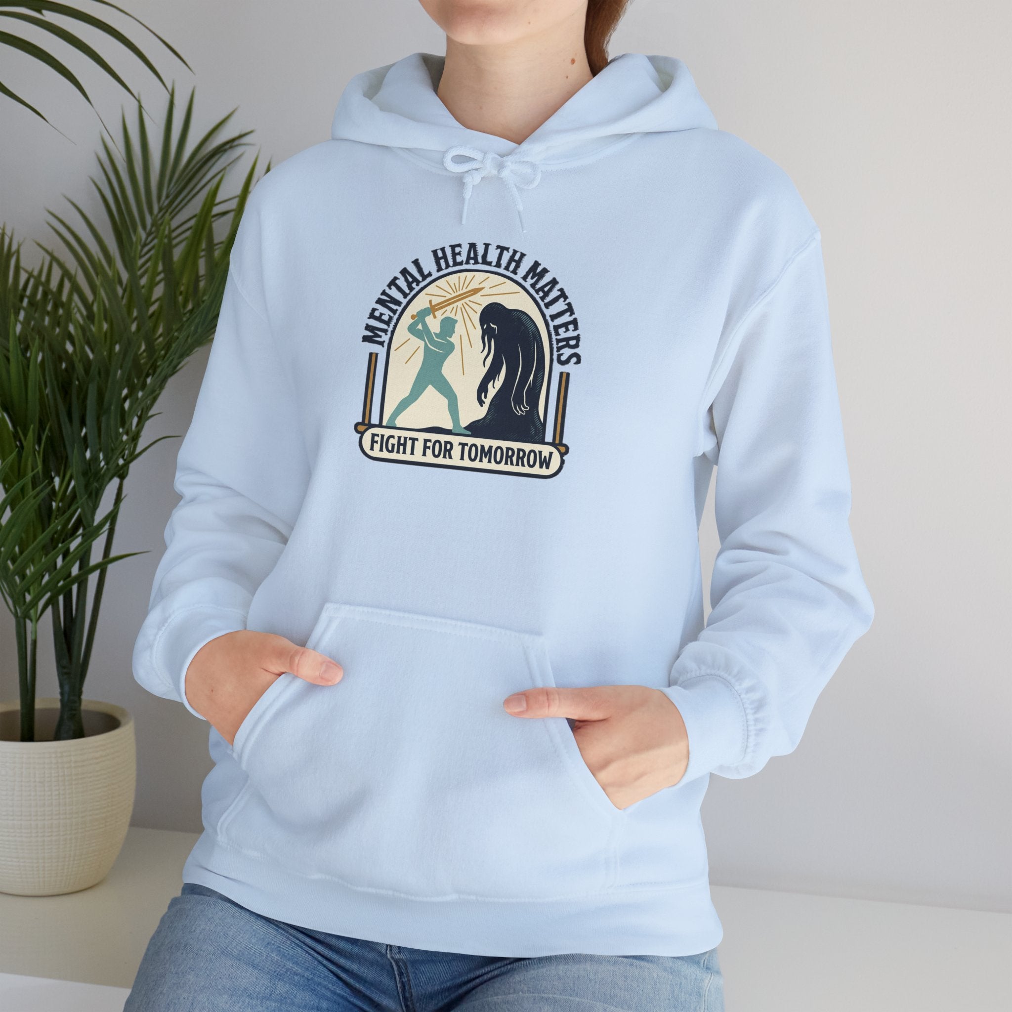 Mental Health Matters Hoodie | Wear Green, Awareness Ribbon, Self-Care