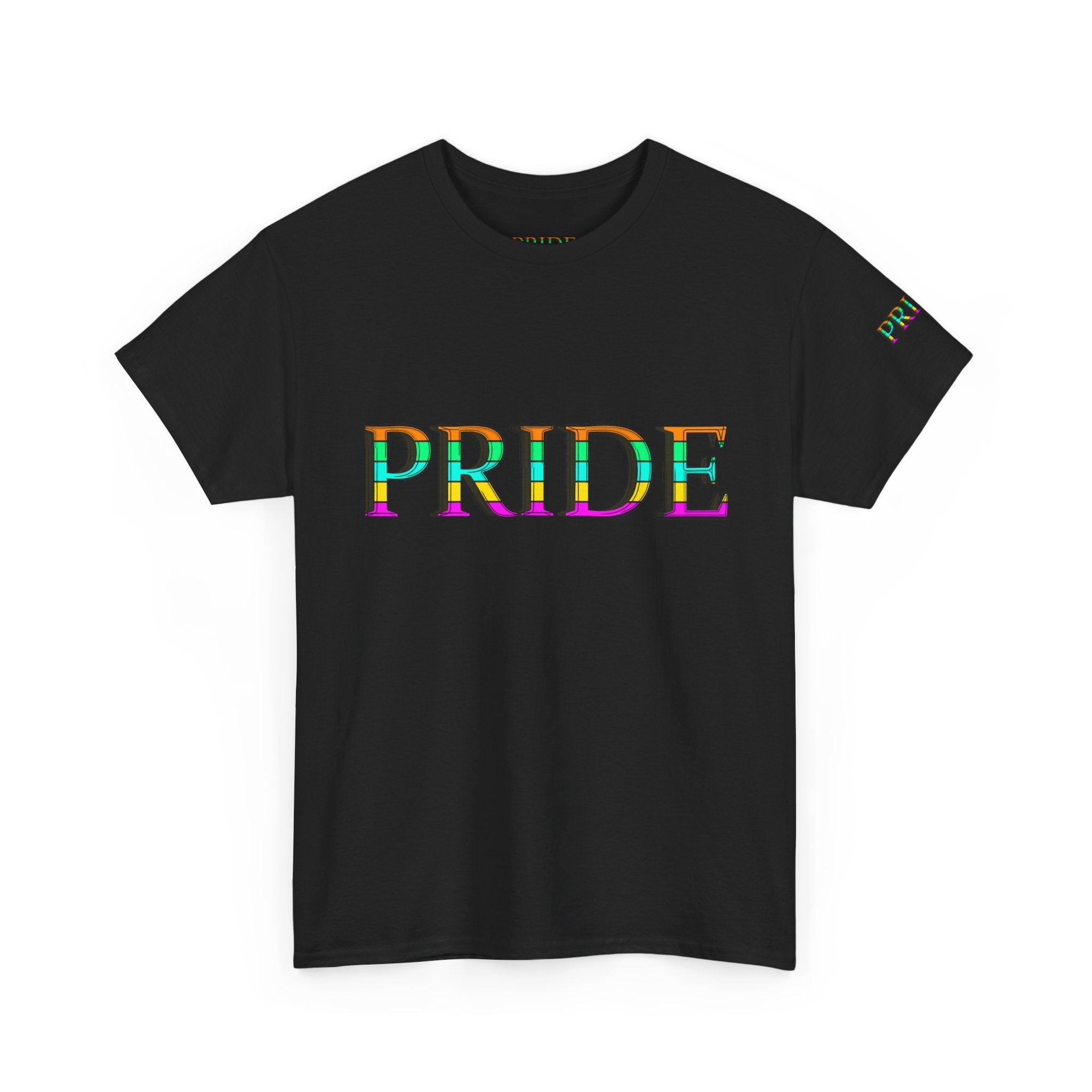 Pride Rainbow Text Tee | LGBTQ+ Pride Shirt
