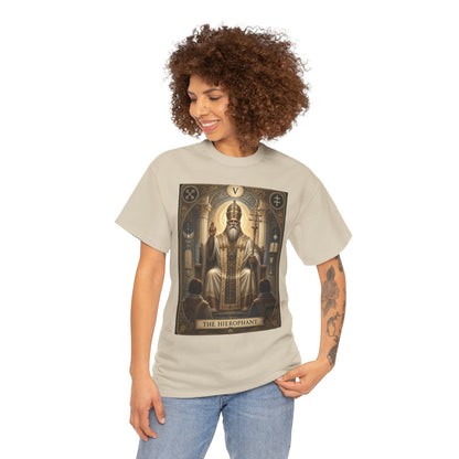 Tarot Hierophant T-Shirt — Spiritual Tarot Card Tee