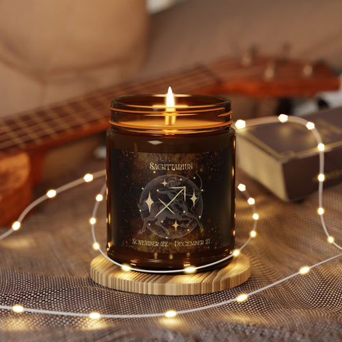 Amber Jar Soy Candle — Sagittarius Scented Candle