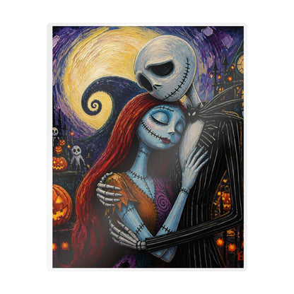 Kiss-Cut Vinyl Decal — Gothic Romantic Jack & Sally Nightmare Design