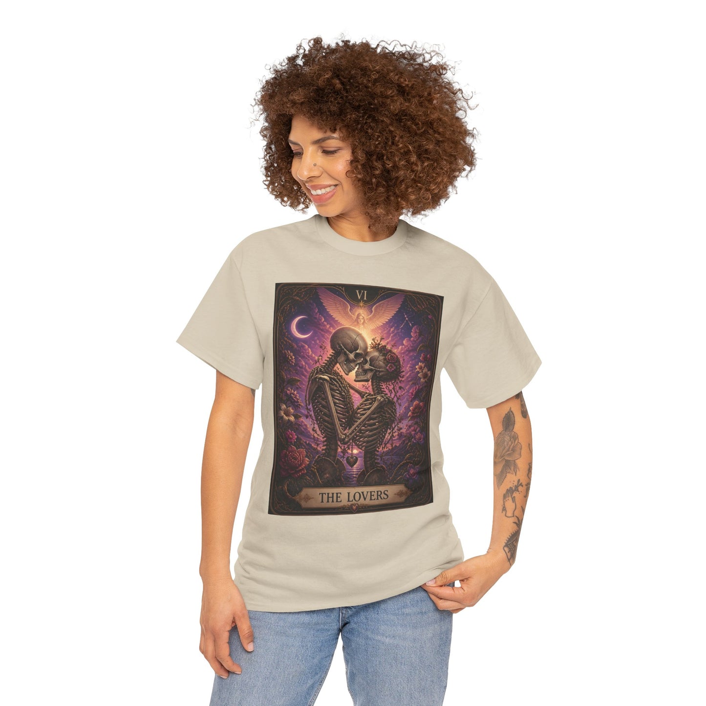 Tarot 'The Lovers' Skeleton Kiss Tee