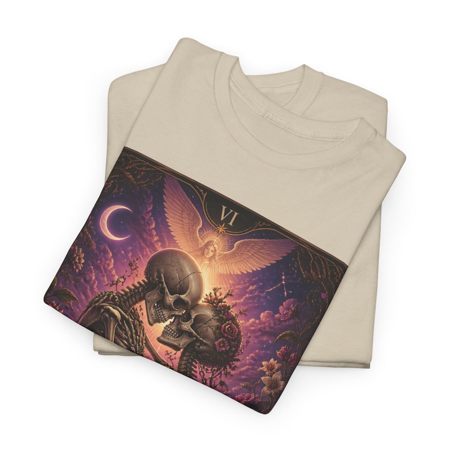 Tarot 'The Lovers' Skeleton Kiss Tee