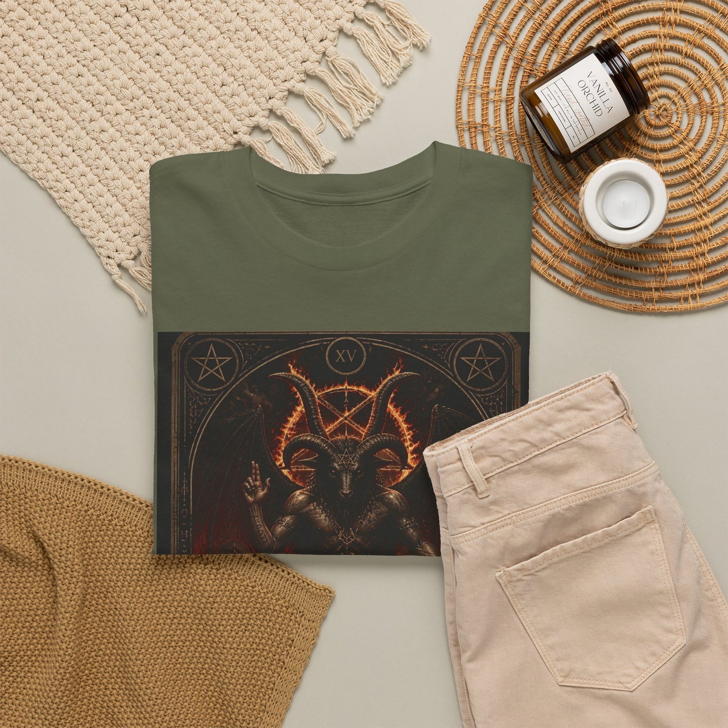 The Devil Tarot T‑Shirt — Occult Gothic Tarot Card Tee