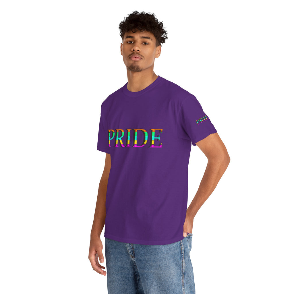 Pride Rainbow Text Tee | LGBTQ+ Pride Shirt