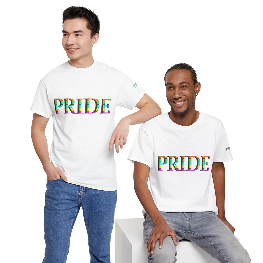 Pride Rainbow Text Tee | LGBTQ+ Pride Shirt