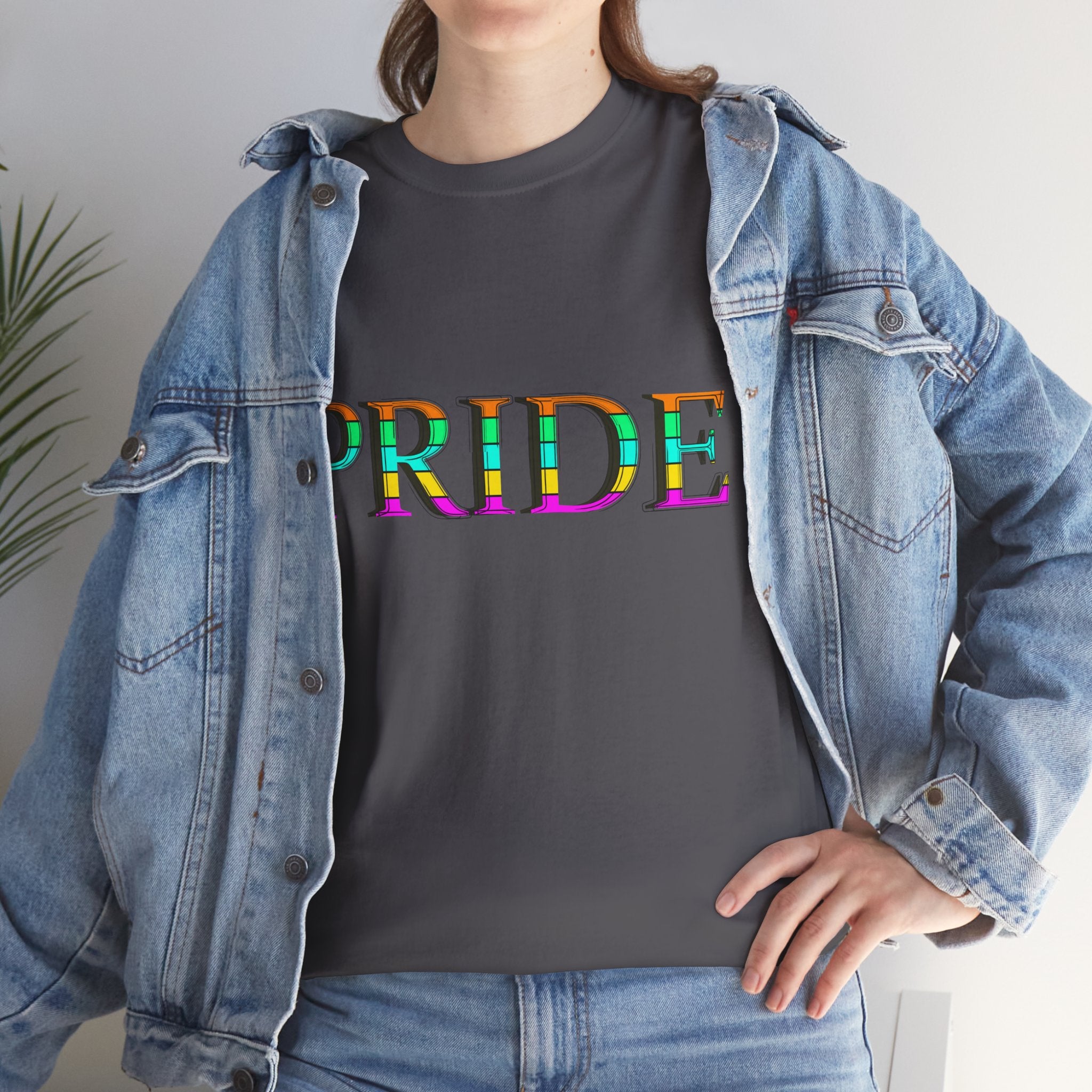 Pride Rainbow Text Tee | LGBTQ+ Pride Shirt