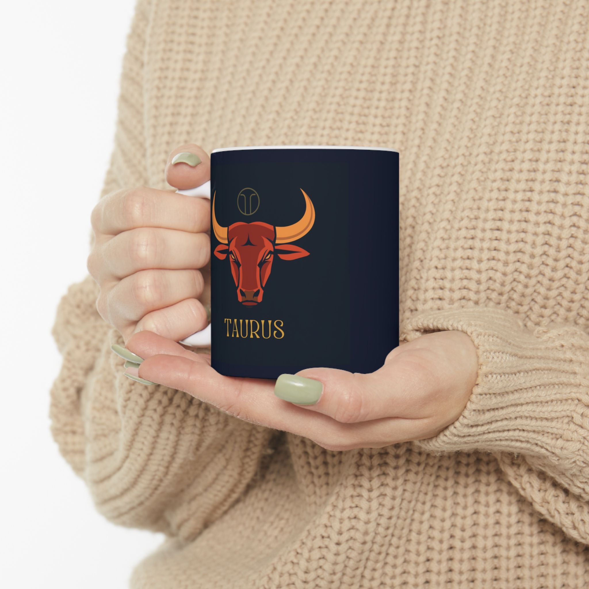 Astrology Taurus Ceramic Mug – Zodiac Bull Horoscope Coffee Cup (11oz, 15oz)