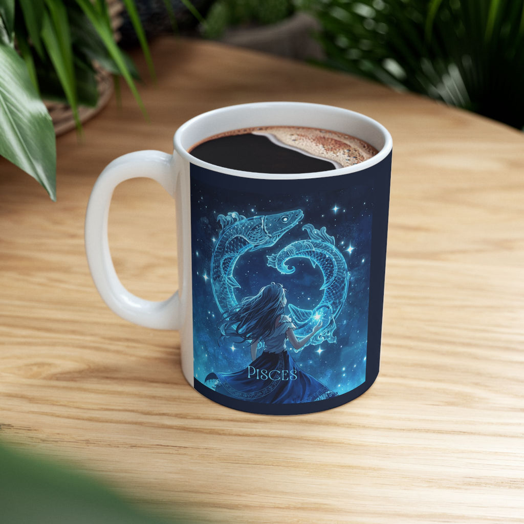Pisces Zodiac Ceramic Mug — Pisces Zodiac 11oz/15oz