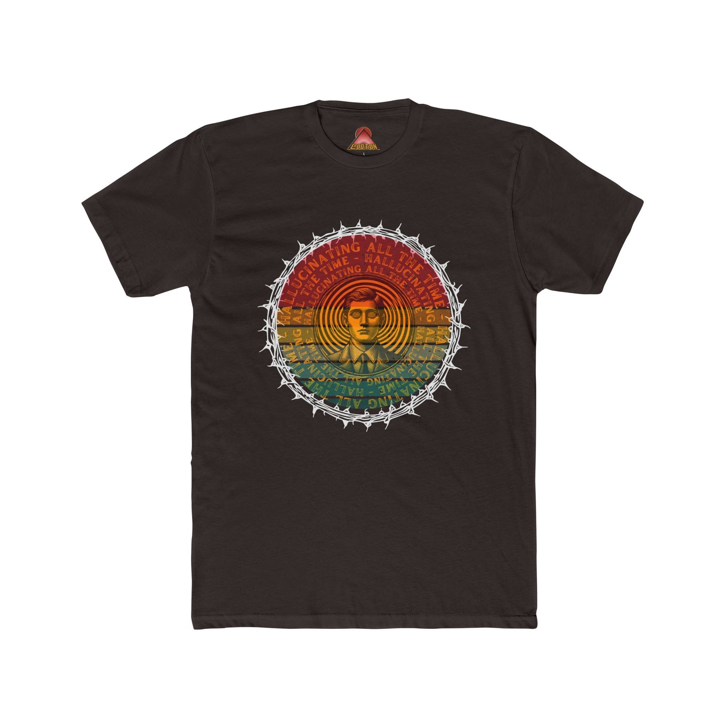 Vintage Buddha Mandala T-Shirt | Retro Rainbow Spiritual Tee
