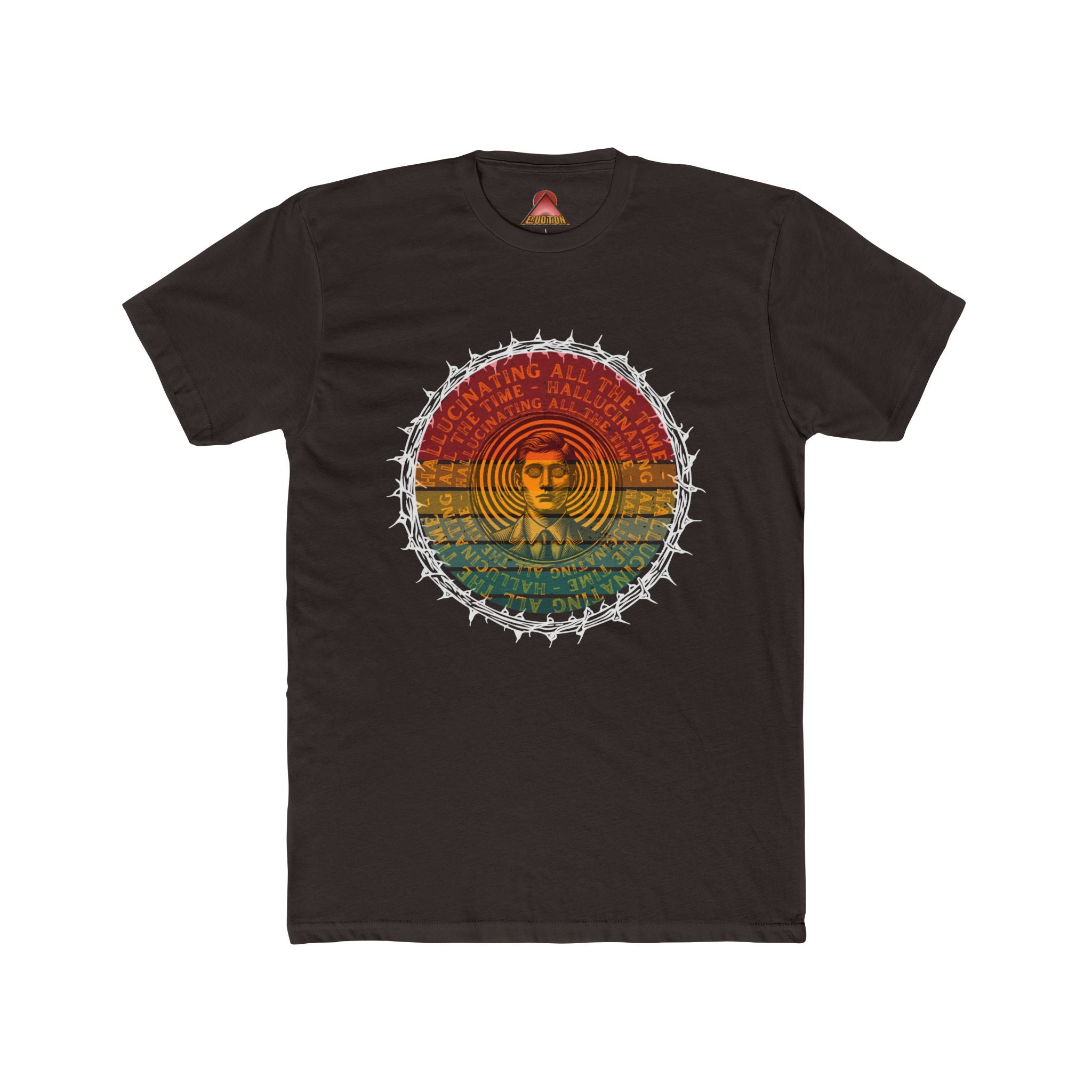 Vintage Buddha Mandala T-Shirt | Retro Rainbow Spiritual Tee