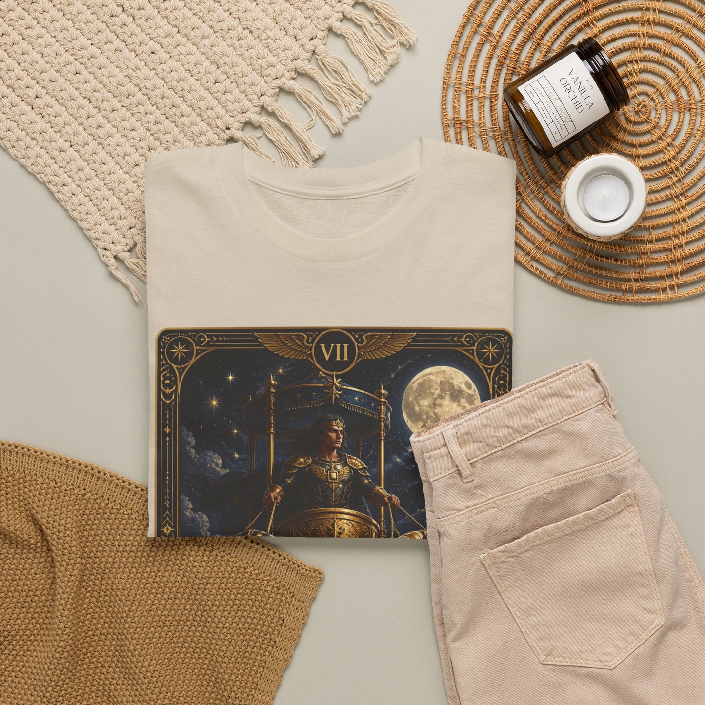 The Chariot Tarot T-Shirt — Vintage Occult Illustration Tee