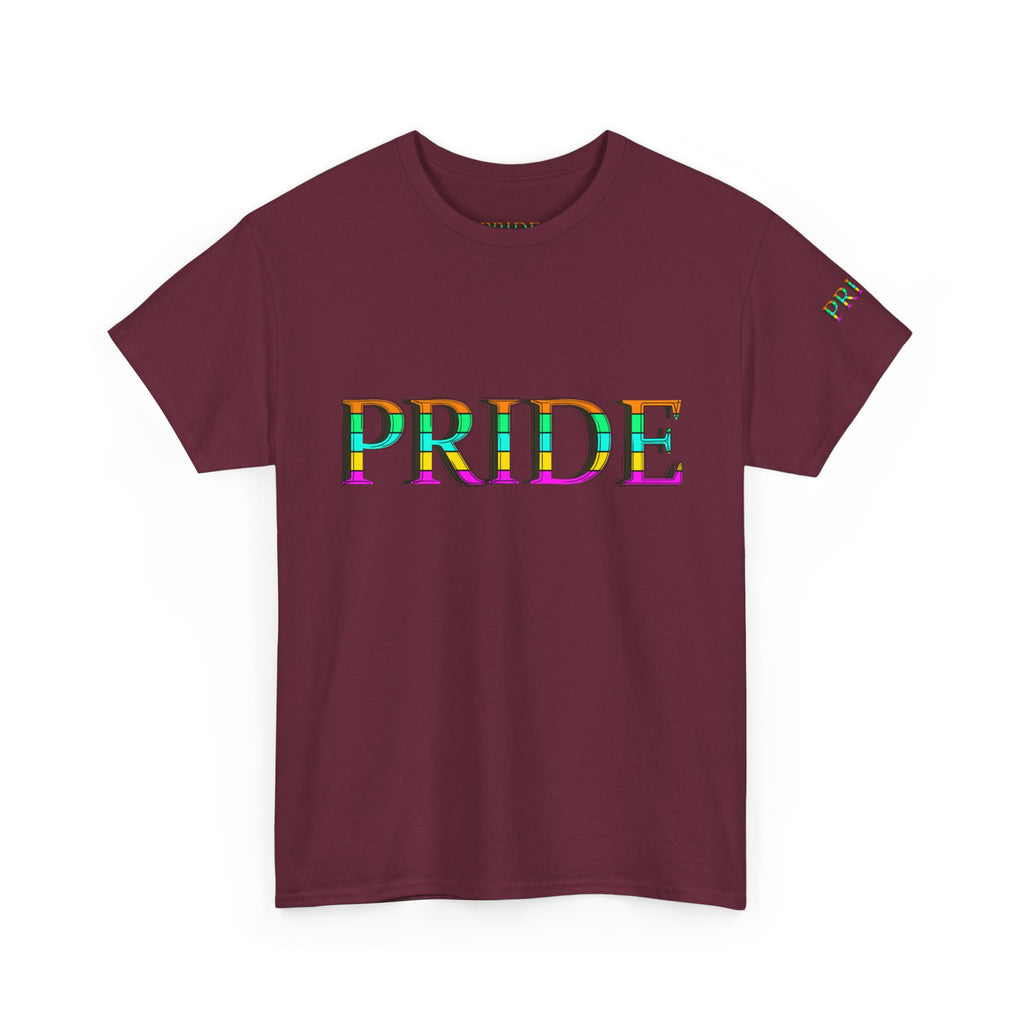 Pride Rainbow Text Tee | LGBTQ+ Pride Shirt