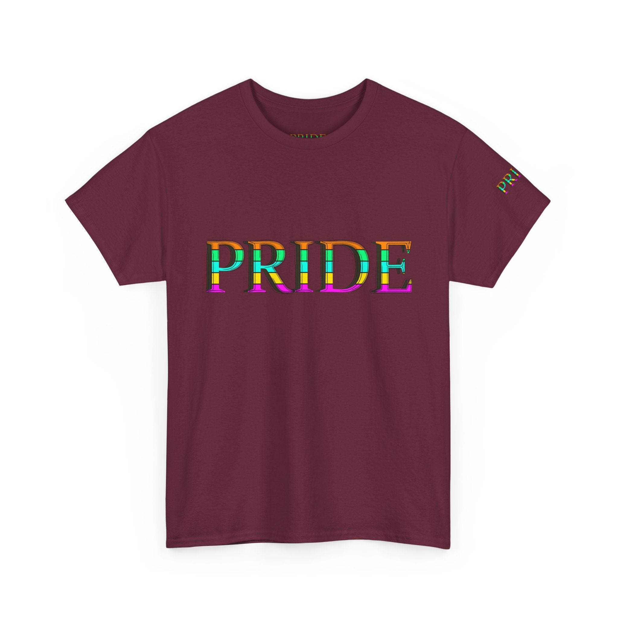 Pride Rainbow Text Tee | LGBTQ+ Pride Shirt