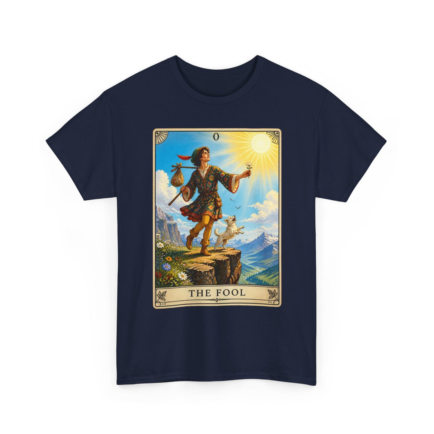 The Fool Tarot Card T‑Shirt — Vintage Major Arcana Graphic Tee